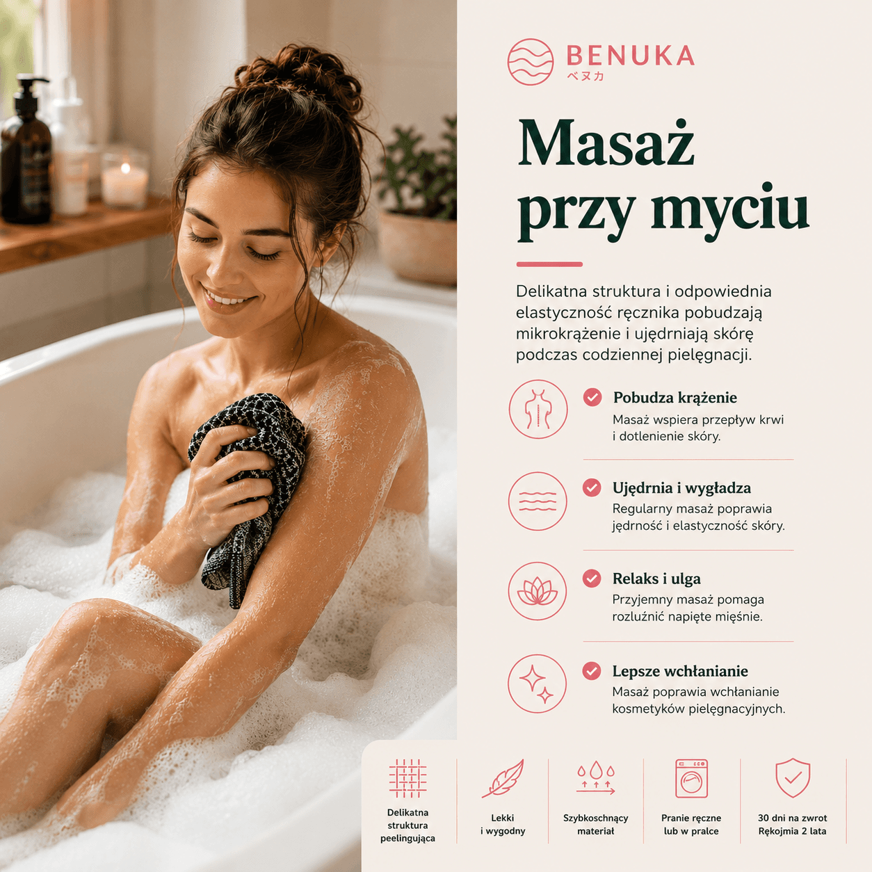 Złuszczający ręcznik do mycia